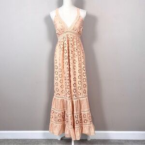 A Collective Story Eyelet Lace Maxi Dress XS